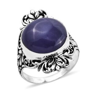 Bali Legacy Burmese Purple Jade Ring